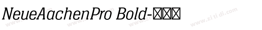 NeueAachenPro Bold字体转换